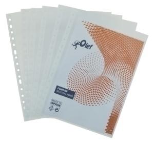 FUNDA MULTITALADRO OLEF PP  90  PL.NJ. A4 16 TAL.RFZO. PAQUETE de 100