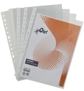 FUNDA MULTITALADRO OLEF PP  90  CRISTAL LISO Fº 16 TAL.RFZO. PAQUETE de 100
