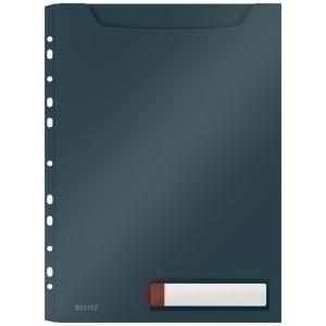 FUNDA MULTITALADRO LEITZ COSY GRAN CAPACIDAD PP OPACO A4 11 TAL.GRIS PACK de 3