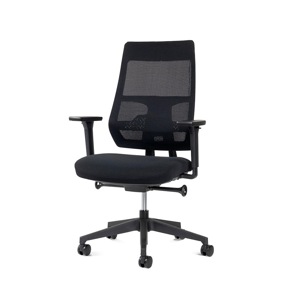 SILLA OFICINA OPERATIVA ROCADA RESPALDO MAYA NEGRA /934M-4