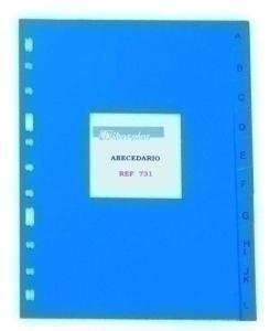 INDICE IBERPLAS PVC ALFABETICO 4º 20 pestañas 11 taladros