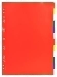 SEPARADORES EXACOMPTA PP FLEXIBLE OPACO A4 12 pestañas 11 taladros