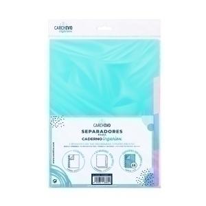 SEPARADORES CARCHIVO INGENIOX PASTEL PP EXTRA FUERTE A4 4 pestañas 11 taladros
