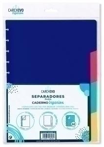 SEPARADORES CARCHIVO INGENIOX INTENSE PP EXTRA FUERTE A4 4 pestañas 11 taladros