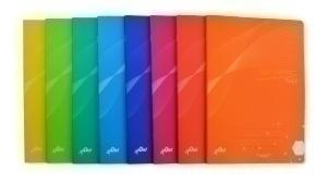 LIBRETA OLEF tapa PP A5+ 48h LISO 90g COL.SUR.(8)
