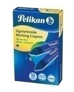 CERA MARCADORA PELIKAN DURA 762 AZUL (CAJA de 12) (701011)