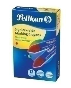 CERA MARCADORA PELIKAN DURA 762 ROJO (CAJA de 12) (701029)