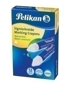 CERA MARCADORA PELIKAN DURA 762 BLANCO (CAJA de 12) (701052)
