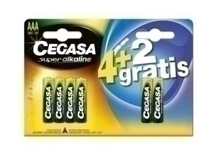 PILAS CEGASA AAA PLUS (MN2400-LR03) BLISTER DE 6 (4+2 gratis)