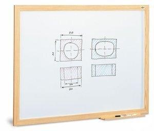 PIZARRA BLANCA FAIBO ESTRATIFICADA MARCO FIBRA  70x95 cm