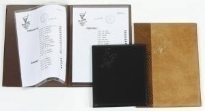 CARPETA PORTAMENUS IBERPLAS PVC Fº 2 FUNDAS y 2 BOLSAS MARRON
