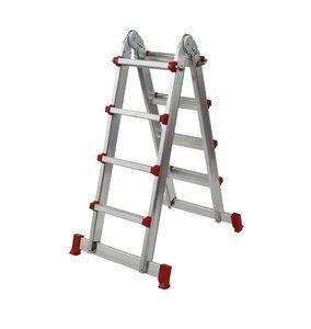 ESCALERA OUTAS MULTIPOSICION TELESCOPICA ALUMINIO 3x4 PELDAÑOS