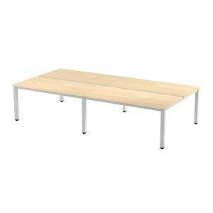 MESA ROCADA EXECUTIVE 360x163 ESTRUCTURA BLANCO TABLERO MELAMINA HAYA
