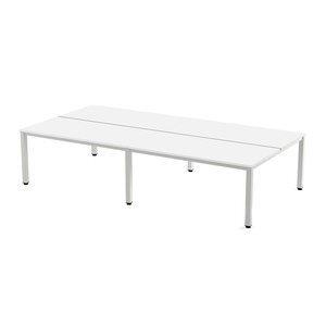 MESA ROCADA EXECUTIVE 360x163 ESTRUCTURA BLANCO TABLERO MELAMINA BLANCO