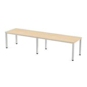 MESA ROCADA EXECUTIVE 320x80 ESTRUCTURA BLANCO TABLERO MELAMINA HAYA