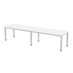 MESA ROCADA EXECUTIVE 320x80 ESTRUCTURA BLANCO TABLERO MELAMINA BLANCO