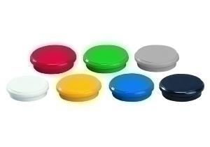 IMANES REDONDOS DAHLE 24 mm COLORES SURTIDOS BOTE de 10