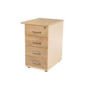 CAJONERA ROCADA 47x60x72 con 4 CAJONES ESTRUCTURA HAYA FRONTALES ROBLE