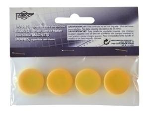 IMANES REDONDOS FAIBO 20 mm AMARILLO BOLSA de 4