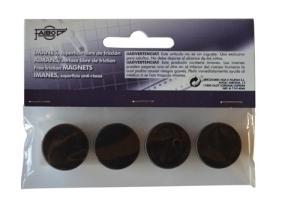 IMANES REDONDOS FAIBO 20 mm NEGRO BOLSA de 4