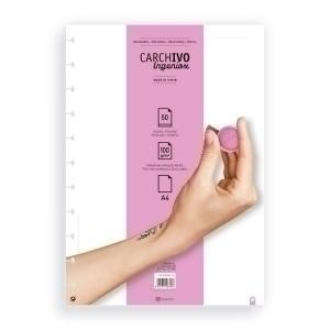 RECAMBIO CARCHIVO INGENIOX A4 50h 100gr EXTRAIBLES 11 TALADROS LISO