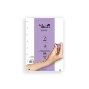 RECAMBIO CARCHIVO INGENIOX A5 50h 100gr EXTRAIBLES 8 TALADROS HORIZONTAL