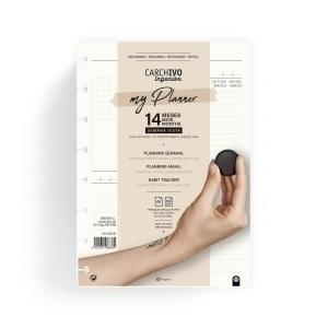 RECAMBIO CARCHIVO MY PLANNER INGENIOX  A5 100gr 8 TALADROS S/V PERPETUO