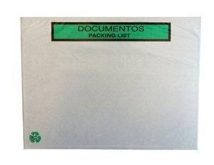 SOBRES ADHESIVOS PACKING-LIST 100% PAPEL RECICLADO 240x180 (ext.) IMPRESOS CAJA de 1000