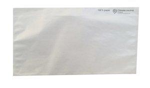 SOBRES ADHESIVOS PACKING-LIST 100% PAPEL RECICLADO 240x130 (ext.) SIN IMPRIMIR CAJA de 1000