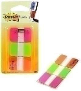 BANDERITAS ADHESIVAS POST-IT 686 RIGIDO (NARANJA-ROSA-VERDE)