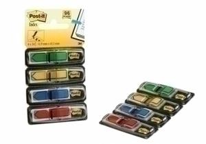 BANDERITAS ADHESIVAS POST-IT 684 FLECHA PACK de 4 (AMARILLO-AZUL-ROJO-VERDE)