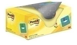 TACO NOTAS POST-IT 653 38x51 AMARILLO CANARIO PACK DE 20 (16+4)