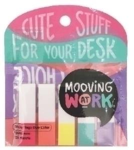 BANDERITAS ADHESIVAS MOOVING DUO COLOR 12x45mm COLORES BLISTER de 5