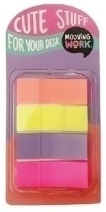 BANDERITAS ADHESIVAS MOOVING COLORES DISPENSADOR de 4