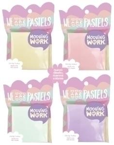 NOTAS ADHESIVAS MOOVING PASTEL 100h 76x76 COLORES SURTIDOS
