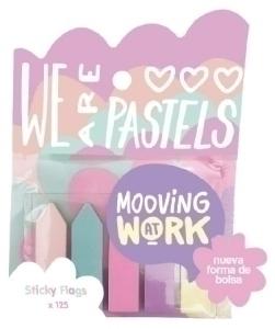 BANDERITAS ADHESIVAS MOOVING PASTEL FLECHAS COLORES BLISTER de 5