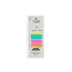 BANDERITAS ADHESIVAS CARCHIVO INGENIOX SHAPES COLORES NEON