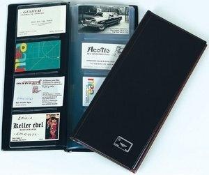 TARJETERO lomo soldado IBERPLAS 2/3 20 fundas 160 tarjetas LISO COMERCIAL BURDEOS