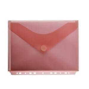 DOSIER SOBRE OFFICE BOX FUELLE PP VELCRO A4+ MULTITALADRO ROJO TRANSPARENTE
