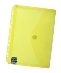 DOSIER SOBRE OFFICE BOX FUELLE PP VELCRO A4+ MULTITALADRO AMARILLO TRANSPARENTE