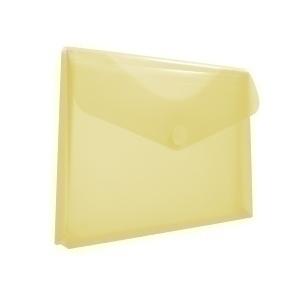 DOSIER SOBRE OFFICE BOX FUELLE PP VELCRO A4+ AMARILLO TRANSPARENTE