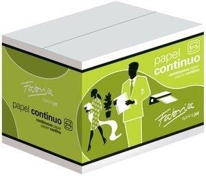 PAPEL CONTINUO BLANCO 11x240 3 HOJAS 2 CEJAS caja de 1000