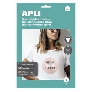 PAPEL INKJET TRANSFER APLI A4 10h para ALGODON BLANCO