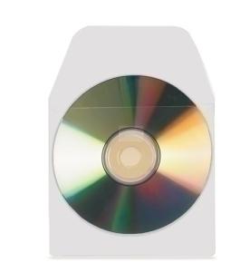 FUNDA CD/DVD 3L PP 127x127 ADHESIVAS BOLSA DE 10