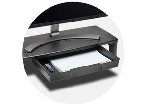 SOPORTE MONITOR KENSINGTON SMARTFIT CON CAJON NEGRO