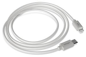 CABLE GROOVY USB-C - LIGHTNING APPLE ALTO RENDIMIENTO 2,0A BLANCO 1 m.