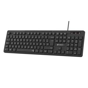 TECLADO SUBBLIM BUSINESS SLIM CON CABLE USB NEGRO /SUBKBC-0SSK50