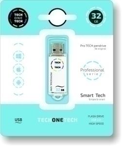 MEMORIA USB 32GB TECH-ONE-TECH PRO WHITE 2.0 (Incluye Canon LPI de 0.24  )