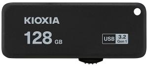 MEMORIA USB 128GB KIOXIA/TOSHIBA TRANSMEMORY U365 3.2 NEGRO (Incluye Canon LPI de 0,24  )