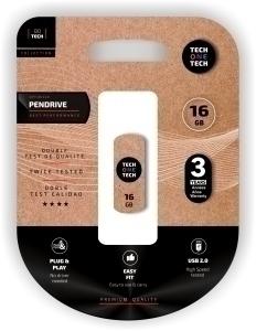 MEMORIA USB 16GB TECH-ONE-TECH PRO SMART CLIPTECH 2.0 (Incluye Canon LPI de 0.24  )